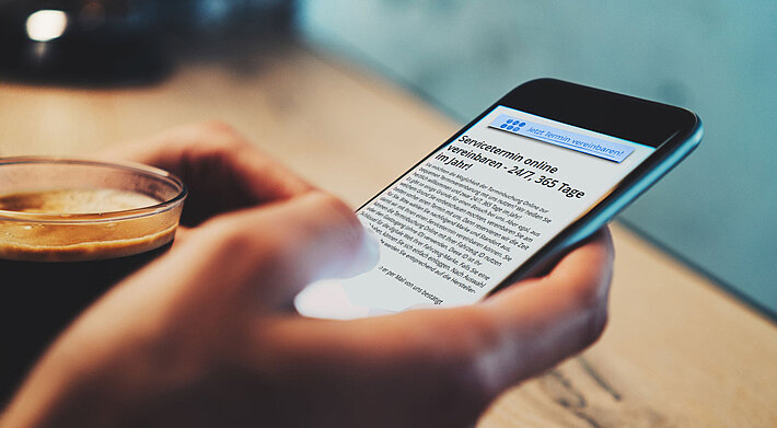 Servicetermin jetzt online vereinbaren.